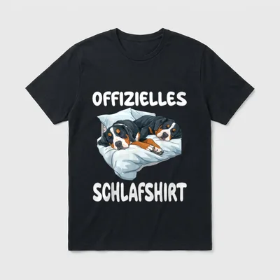 Grosser Schweizer Sennenhund Offizielles T-Shirt 0123 – Klassisches T-Shirt in Schwarz