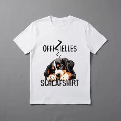 Offizielles Schlafshirt Entlebucher Sennenhund T-Shirt – Klassisches T-Shirt in Schwarz