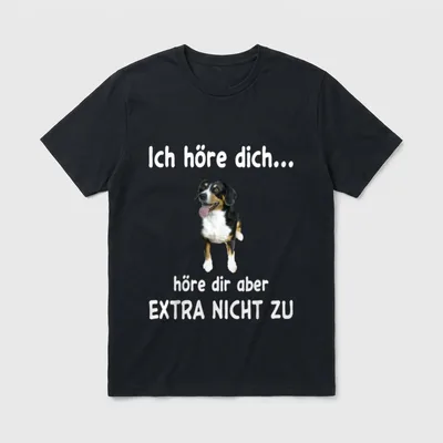 Entlebucher Sennenhund Hund Entlebucher T-Shirt – Klassisches T-Shirt in Schwarz