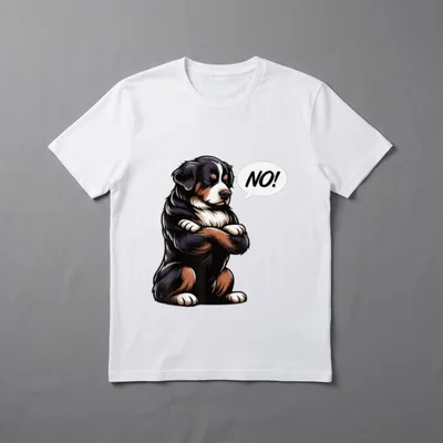 No Berner Sennenhund Sennenhundliebhaber T-Shirt – Klassisches T-Shirt in Schwarz