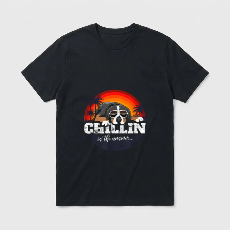 Berner Sennenhund T-Shirt 0142 – Klassisches T-Shirt in Schwarz