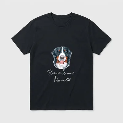 BERNER SENNENHUND Mama BERNER SENNER T-Shirt – Klassisches T-Shirt in Schwarz