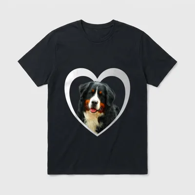 Berner Sennenhund Berner Sennenhund T-Shirt 0146 – Klassisches T-Shirt in Schwarz