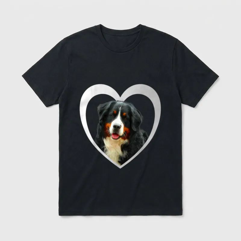 Berner Sennenhund Berner Sennenhund T-Shirt 0146 – Klassisches T-Shirt in Schwarz