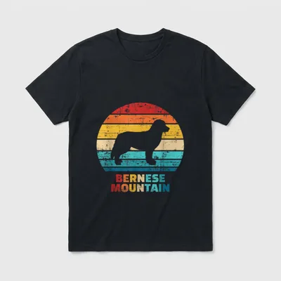 Berner Sennenhund vintage T-Shirt – Klassisches T-Shirt in Schwarz