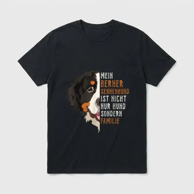 Berner Sennen Hund Sennenhund T-Shirt – Klassisches T-Shirt in Schwarz
