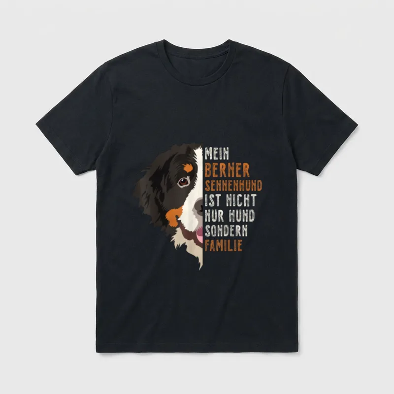 Berner Sennen Hund Sennenhund T-Shirt – Klassisches T-Shirt in Schwarz