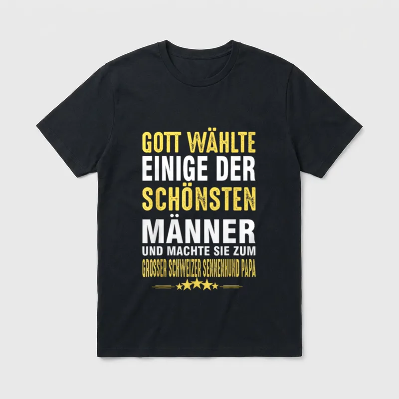 Großer Schweizer Sennenhund Papa T-Shirt – Klassisches T-Shirt in Schwarz