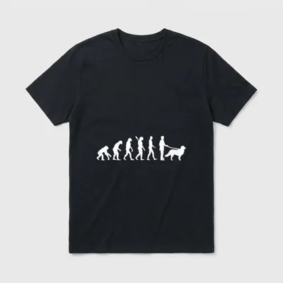 Evolution Berner Sennenhund T-Shirt – Klassisches T-Shirt in Schwarz