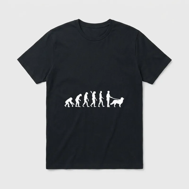 Evolution Berner Sennenhund T-Shirt – Klassisches T-Shirt in Schwarz