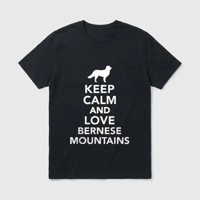 Keep calm Berner Sennenhund T-Shirt – Klassisches T-Shirt in Schwarz