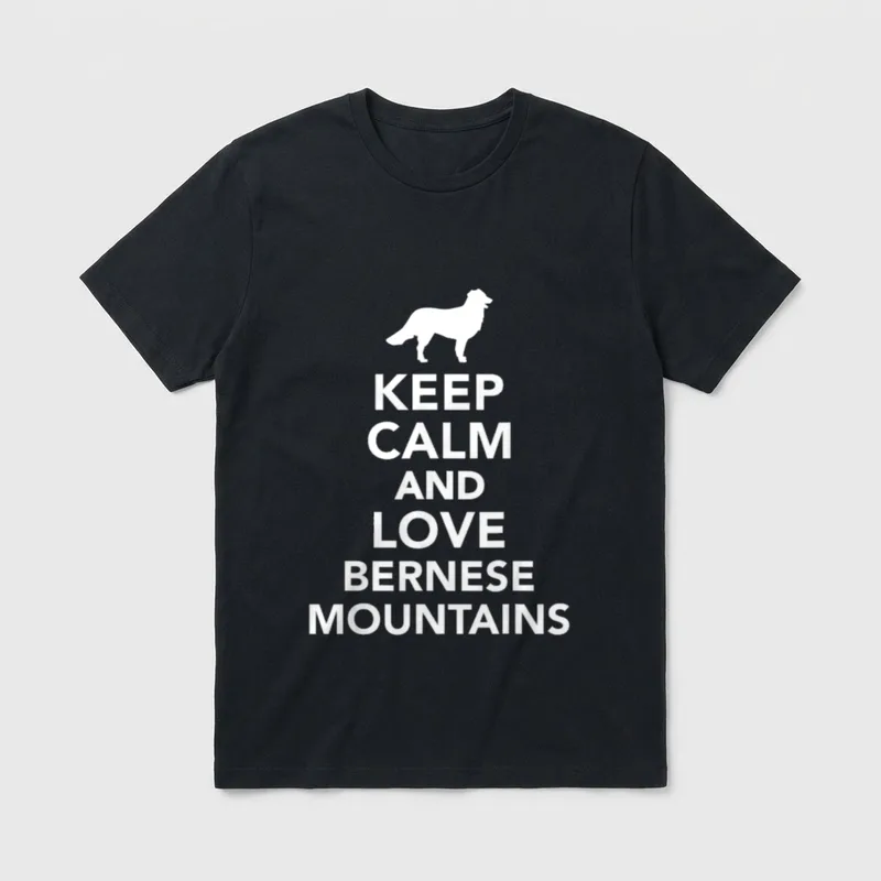 Keep calm Berner Sennenhund T-Shirt – Klassisches T-Shirt in Schwarz