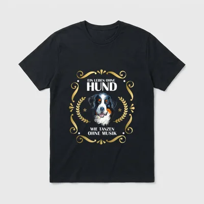 Ein Leben Ohne Hund Berner T-Shirt – Klassisches T-Shirt in Schwarz