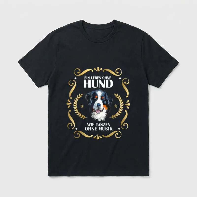Ein Leben Ohne Hund Berner T-Shirt – Klassisches T-Shirt in Schwarz