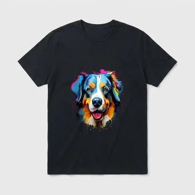 Berner Sennenhund Gesicht T-Shirt – Klassisches T-Shirt in Schwarz