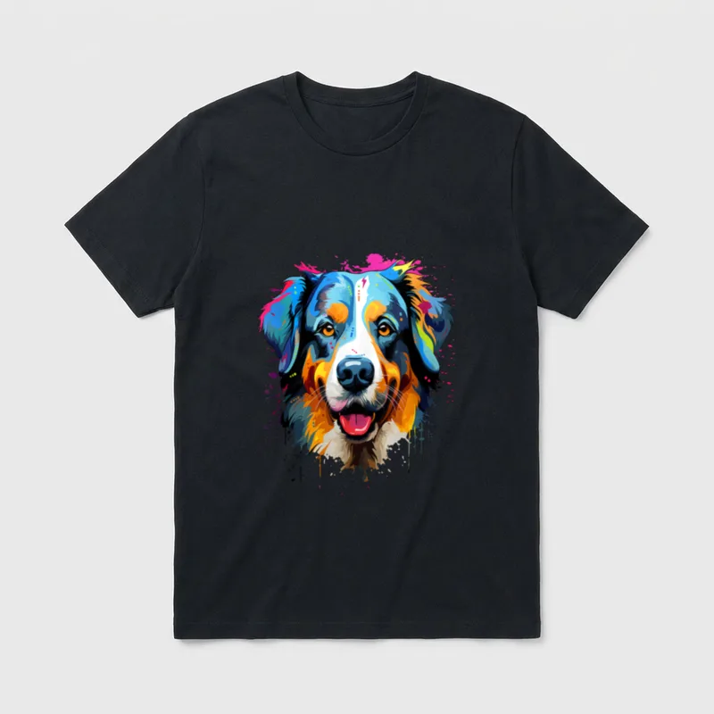 Berner Sennenhund Gesicht T-Shirt – Klassisches T-Shirt in Schwarz