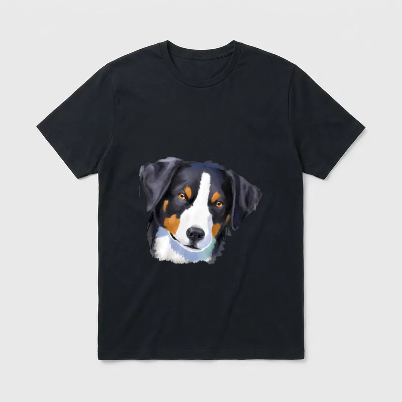 Hund Appenzeller Sennenhund T-Shirt – Klassisches T-Shirt in Schwarz