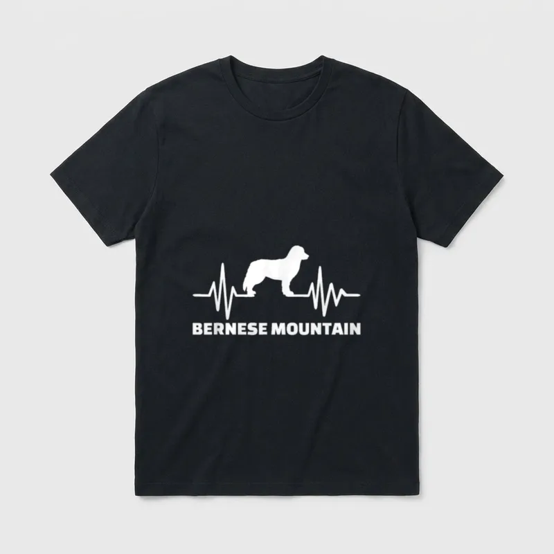 Berner Sennenhund Puls T-Shirt – Klassisches T-Shirt in Schwarz