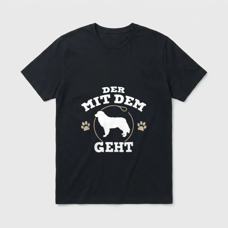 Der mit dem Berner T-Shirt – Klassisches T-Shirt in Schwarz