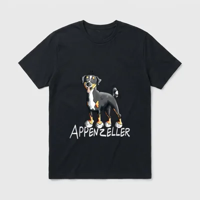 Drolliger Appenzeller Sennenhund I T-Shirt – Klassisches T-Shirt in Schwarz