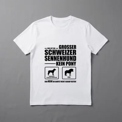 Grosser Schweizer Sennenhund Kein T-Shirt – Klassisches T-Shirt in Schwarz