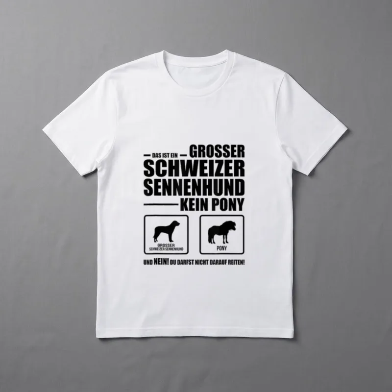 Grosser Schweizer Sennenhund Kein T-Shirt – Klassisches T-Shirt in Schwarz