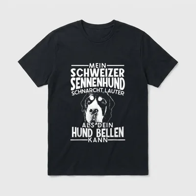 Appenzeller Hund Hundesprüche Humor T-Shirt – Klassisches T-Shirt in Schwarz