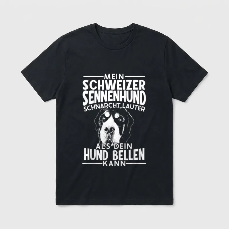 Appenzeller Hund Hundesprüche Humor T-Shirt – Klassisches T-Shirt in Schwarz