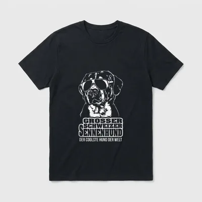 Großer Schweizer Sennenhund cooler T-Shirt – Klassisches T-Shirt in Schwarz