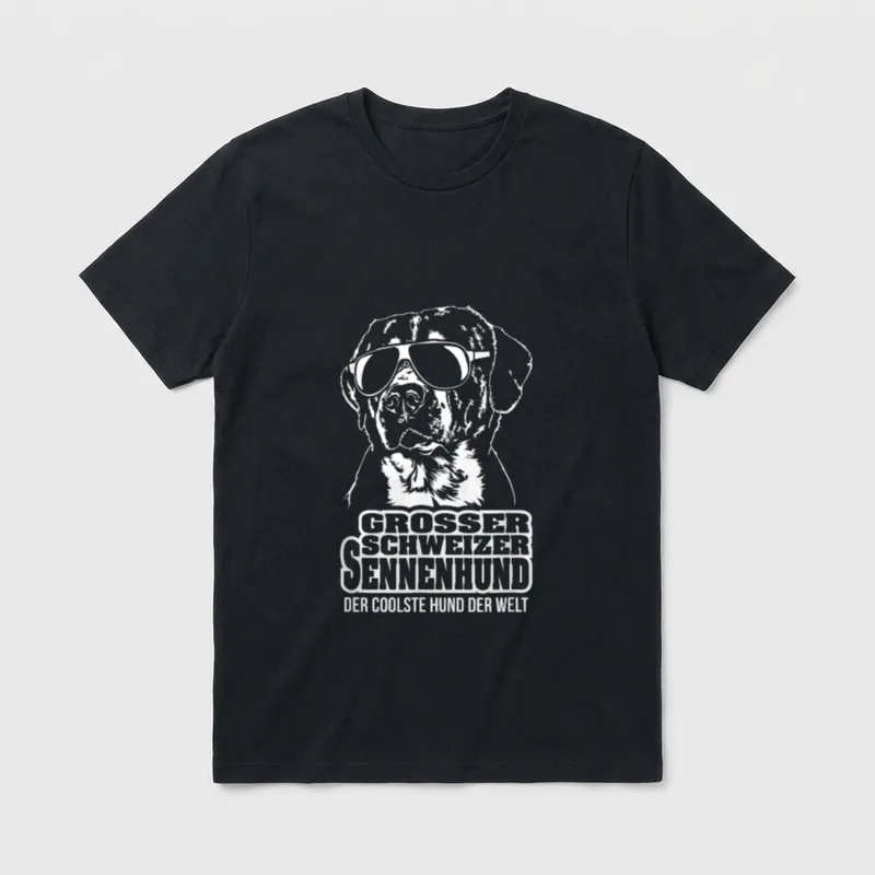 Großer Schweizer Sennenhund cooler T-Shirt – Klassisches T-Shirt in Schwarz