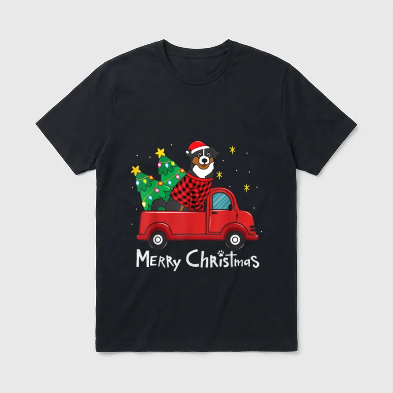 Appenzeller Sennenhund Weihnachten Lustiges T-Shirt – Klassisches T-Shirt in Schwarz