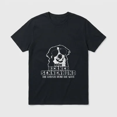 Mein Berner Sennenhund T-Shirt – Klassisches T-Shirt in Schwarz