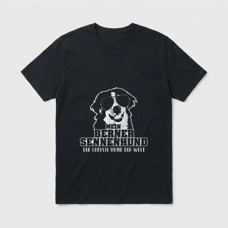 Mein Berner Sennenhund T-Shirt – Klassisches T-Shirt in Schwarz