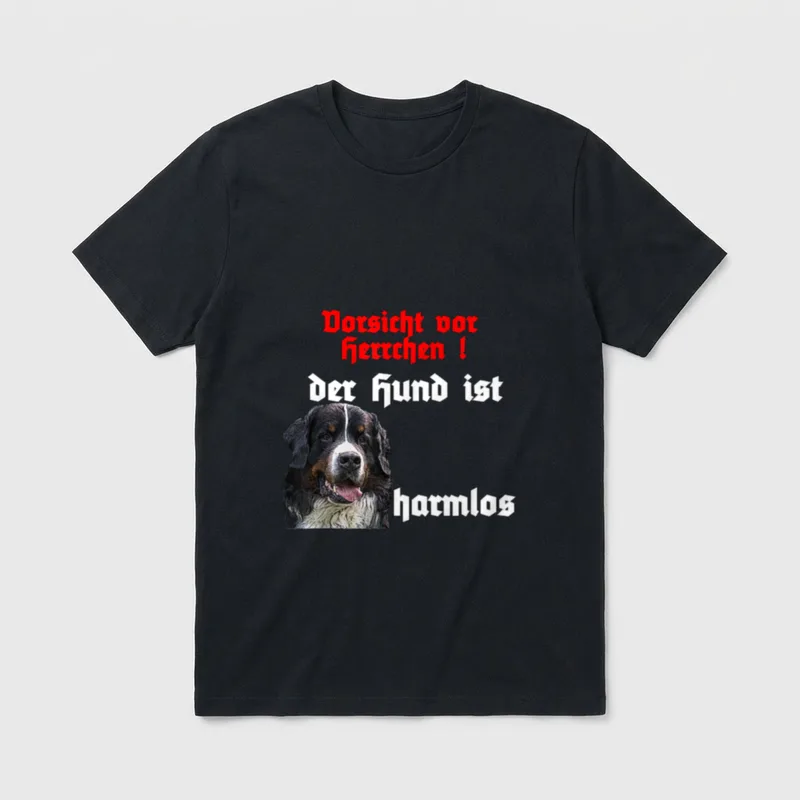 Hunde Sprüche Berner Sennenhund T-Shirt – Klassisches T-Shirt in Schwarz
