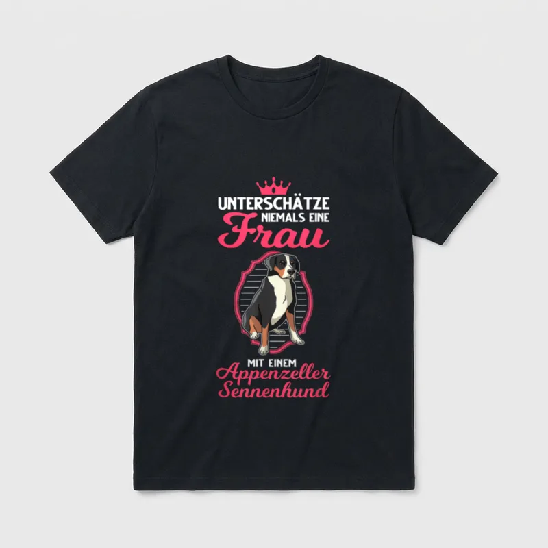 Appenzeller Sennenhund Besitzerin Schweizer T-Shirt – Klassisches T-Shirt in Schwarz