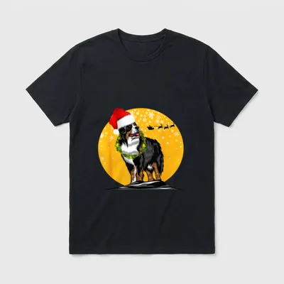 Berner Sennenhund Weihnachten Berner T-Shirt – Klassisches T-Shirt in Schwarz