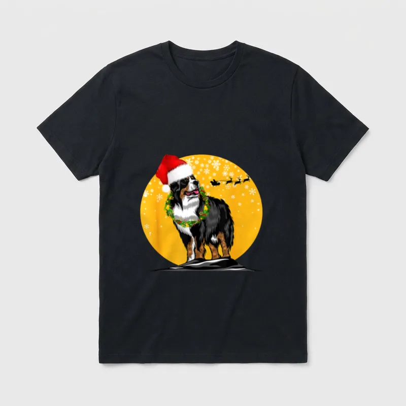 Berner Sennenhund Weihnachten Berner T-Shirt – Klassisches T-Shirt in Schwarz