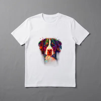Berner Sennenhund Hund T-Shirt 0234 – Klassisches T-Shirt in Schwarz