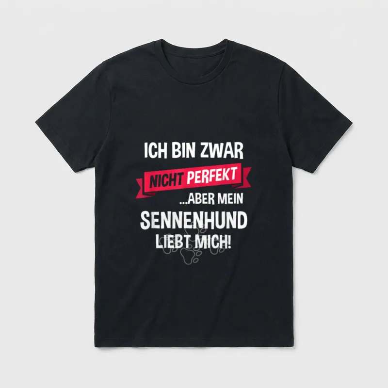 Sennenhund Schweizer Hund Hundehalter T-Shirt – Klassisches T-Shirt in Schwarz