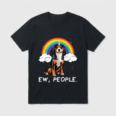 Rainbow Entlebucher Sennenhund Ew T-Shirt – Klassisches T-Shirt in Schwarz