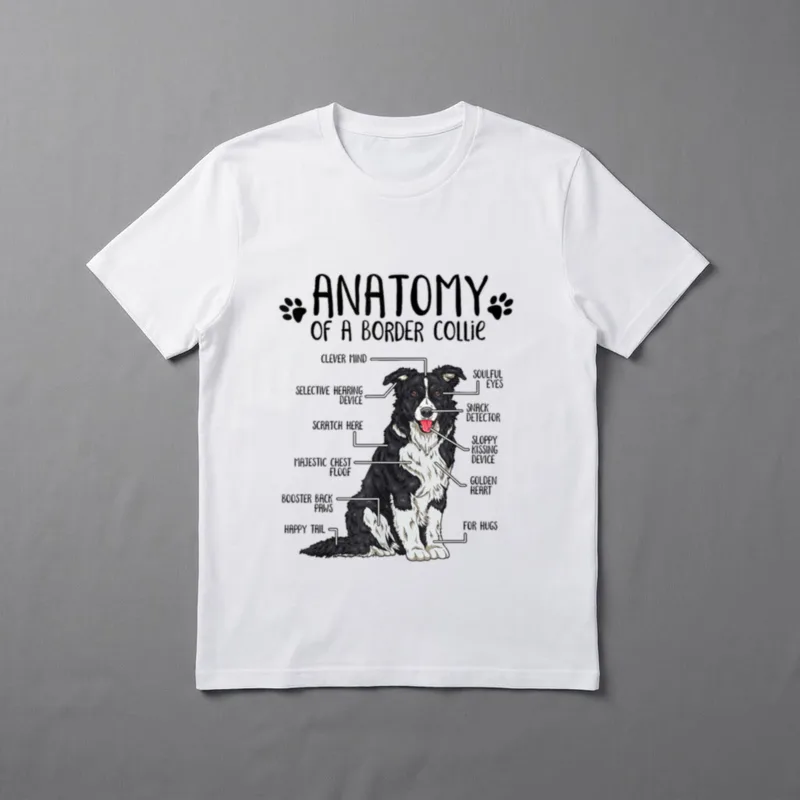 Lustiges Border Collie Hundehalter T-Shirt – Klassisches T-Shirt in Schwarz