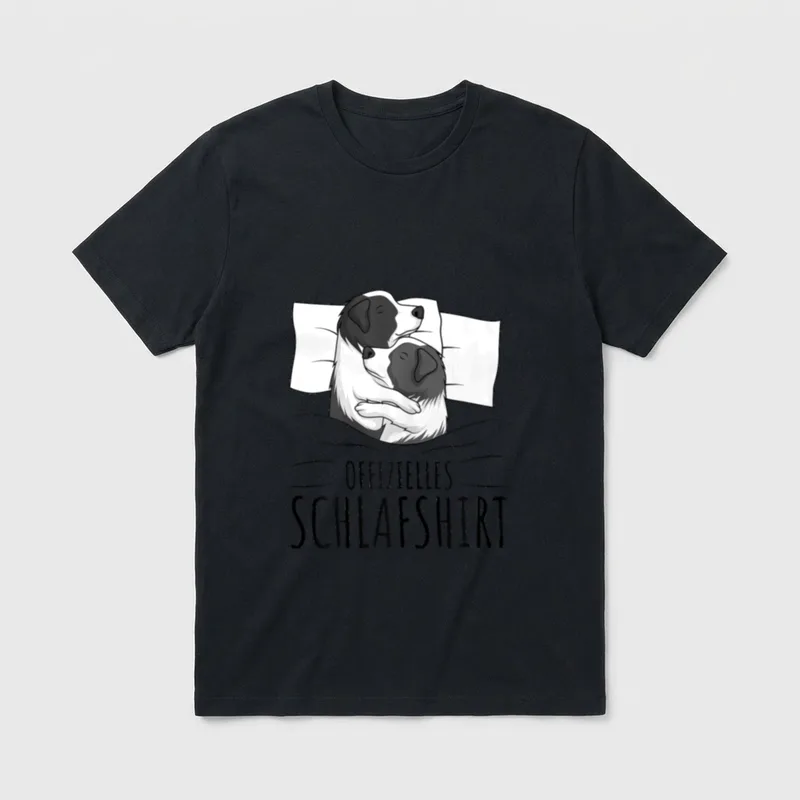 Offizielles Schlafshirt Schlafanzug Border T-Shirt – Klassisches T-Shirt in Schwarz