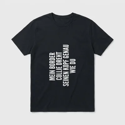 Border Collie Hund Besitzer T-Shirt – Klassisches T-Shirt in Schwarz