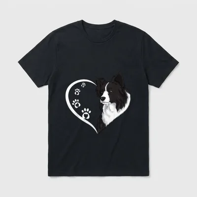 Border Collie für Frauen T-Shirt – Klassisches T-Shirt in Schwarz