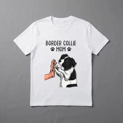 Border Collie Mom Hunde T-Shirt – Klassisches T-Shirt in Schwarz