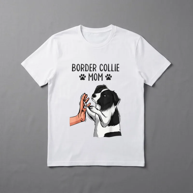 Border Collie Mom Hunde T-Shirt – Klassisches T-Shirt in Schwarz