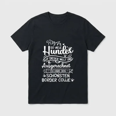 Border Collie Collie Mama T-Shirt – Klassisches T-Shirt in Schwarz