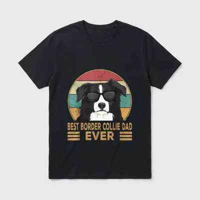 Best Border Collie Dad T-Shirt – Klassisches T-Shirt in Schwarz