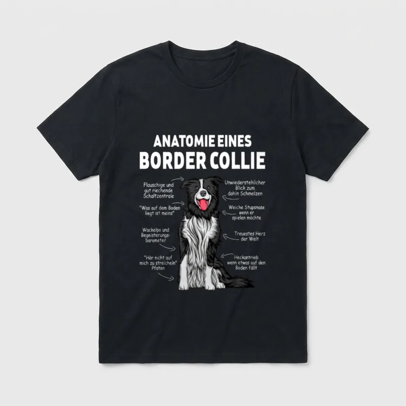 Border Collie Geschenke T-Shirt – Klassisches T-Shirt in Schwarz