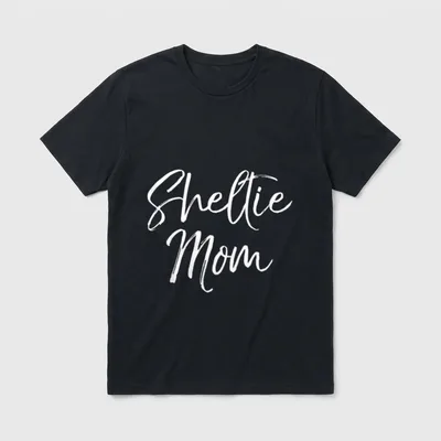 Shetland Pony Sheepdog Mother's T-Shirt – Klassisches T-Shirt in Schwarz